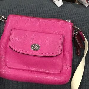 Coach Pink leather Crossbody